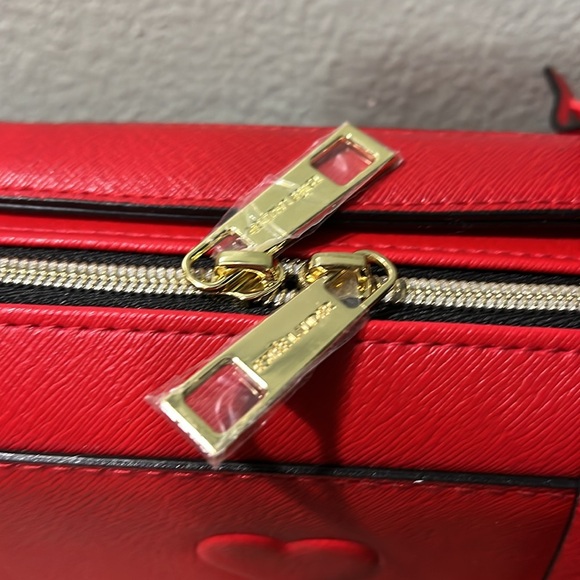 New Estée Lauder Red Hearts Spades Clubs Diamonds Makeup Tote Bag. 12.5x9.5"NWOT - Picture 2 of 4